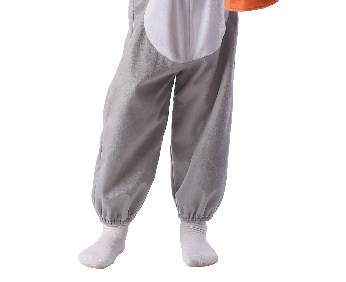 Role play-set for child Grey Bunny (jumpsuit with hood, bag), size 92/104 cm